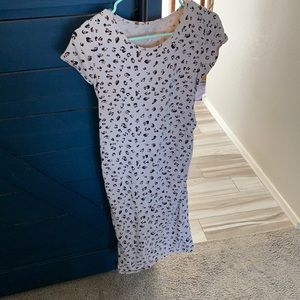 Isabel maternity animal print dress